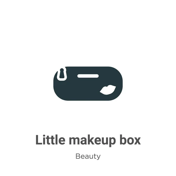 Pequeno Ícone Vetor Caixa Maquiagem Fundo Branco Sinal Símbolo Ícone —  Vetores de Stock