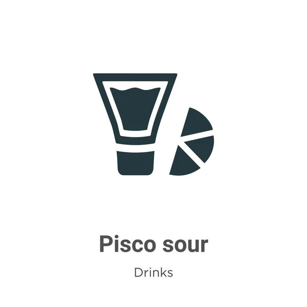 Icono Del Vector Pisco Amargo Sobre Fondo Blanco Icono Pisco — Vector de stock