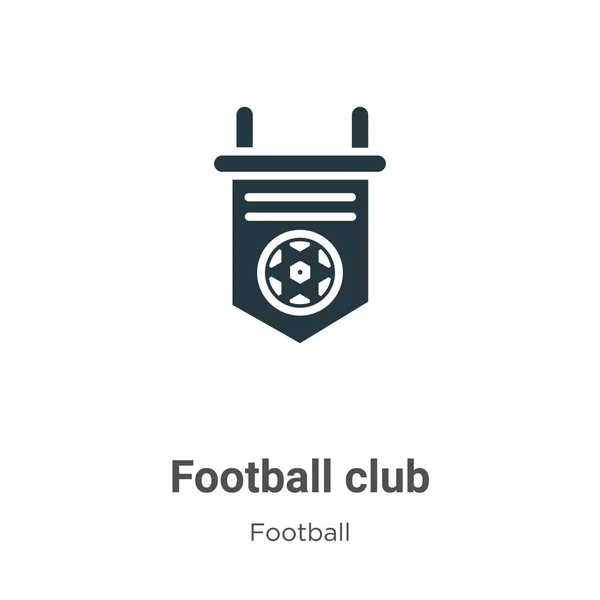 Icône Vectorielle Club Football Sur Fond Blanc Symbole Emblématique Club — Image vectorielle