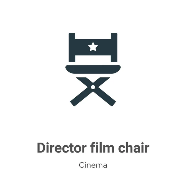 Director film chair vector icon on white background. Flat vector director film chair icon symbol sign from modern cinema collection for mobile concept and web apps design.
