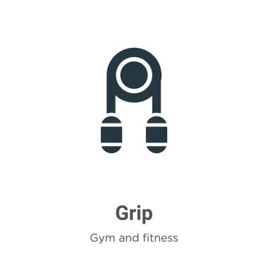 Beyaz arkaplanda vektör simgesini tut. Mobil konsept ve web uygulamaları tasarımı için modern spor salonu ve fitness koleksiyonundan düz vektör kavrama simgesi işareti.