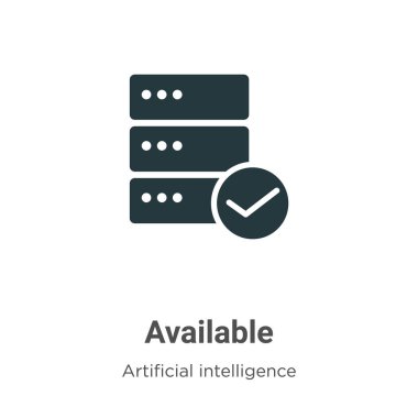 Beyaz arkaplanda kullanılabilir vektör simgesi. Mobil konsept ve web uygulamaları tasarımı için modern büyük veri koleksiyonundan düz vektör sembol işareti.