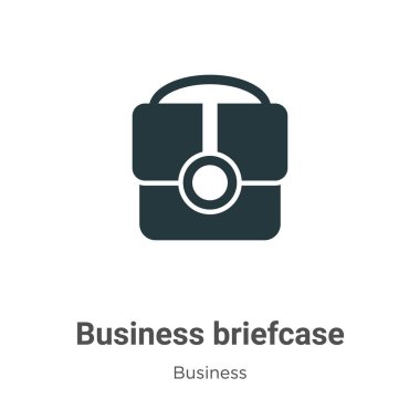 Beyaz arka planda iş çantası vektör simgesi. Mobil konsept ve web uygulamaları tasarımı için modern iş koleksiyonundan düz vektör iş çantası simgesi simgesi işareti.