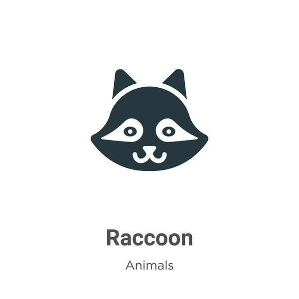 Εικονίδιο διάνυσμα ρακούν σε λευκό φόντο. Επίπεδο σύμβολο διάνυσμα εικονίδιο σύμβολο από τη σύγχρονη συλλογή ζώων για το κινητό έννοια και web apps σχεδιασμό. — Διανυσματικό Αρχείο