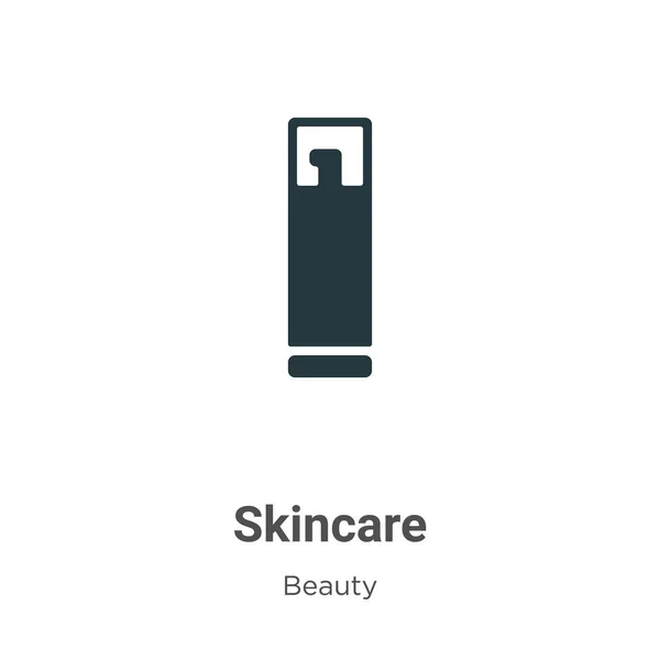 Huidvector Icoon Witte Achtergrond Flat Vector Skincare Pictogram Teken Uit — Stockvector