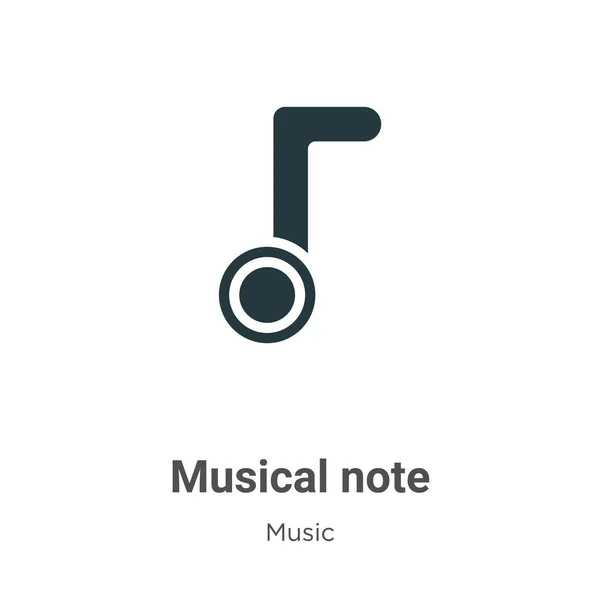Ikona wektora muzyki na białym tle. Płaski wektor muzyczny symbol ikony znak z kolekcji muzyki nowoczesnej dla mobilnej koncepcji i projektowania aplikacji internetowych. — Wektor stockowy