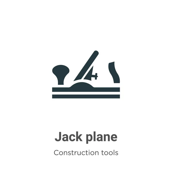 Jack Plane Vector Icon White Background Flat Vector Jack Plane — Stock Vector