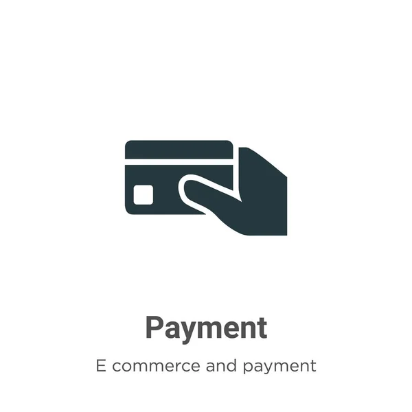 Zahlungsvektorsymbol Auf Weißem Hintergrund Flat Vector Payment Symbol Symbol Zeichen — Stockvektor