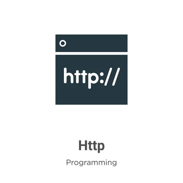 Http Vector Icon White Background Http 아이콘 Modern Programming Collection — 스톡 벡터