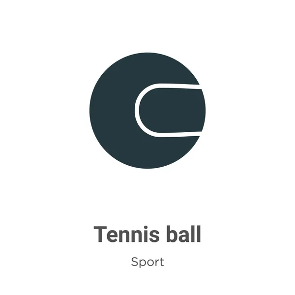 Icona Del Vettore Palline Tennis Sfondo Bianco Flat Vettoriale Tennis — Vettoriale Stock