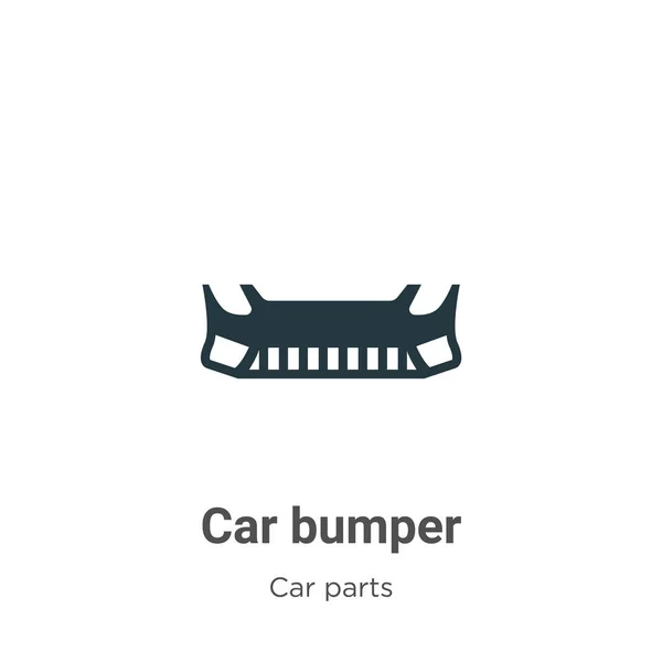 Car Bumper Vector Icon White Background Flat Vector Car Bumper — Stock Vector