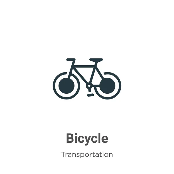 Icône Vectorielle Vélo Sur Fond Blanc Symbole Icône Vélo Vectoriel — Image vectorielle