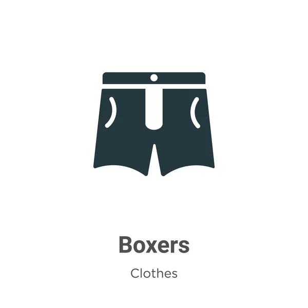 Icono Vectorial Boxers Sobre Fondo Blanco Símbolo Los Boxeadores Vectoriales — Archivo Imágenes Vectoriales