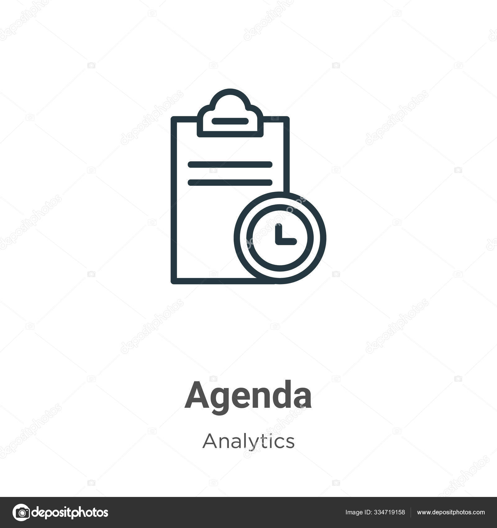 Agenda Outline Vector Icon Thin Line Black Agenda Icon Flat Vector Image By C Digital Bazaar Vector Stock Agenda Outline Vector Icon Thin Line Black Agenda Icon Flat Vector Image By C Digital Bazaar Vector Stock