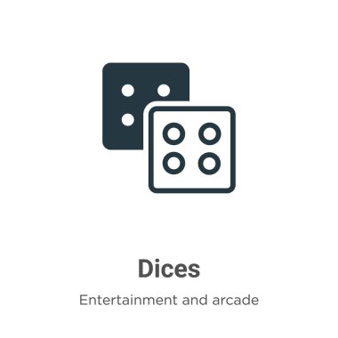 Beyaz arkaplanda baharat vektör simgesi. Mobil konsept ve web uygulamaları tasarımı için modern eğlence ve atari koleksiyonundan düz vektör zarları simgesi işareti.