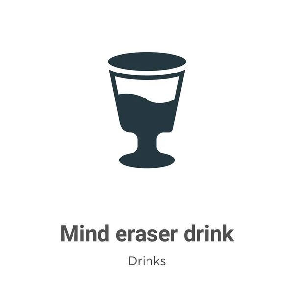 Μυαλό Σβήστρα Ποτό Διάνυσμα Εικονίδιο Λευκό Φόντο Επίπεδο Διάνυσμα Μυαλό — Διανυσματικό Αρχείο