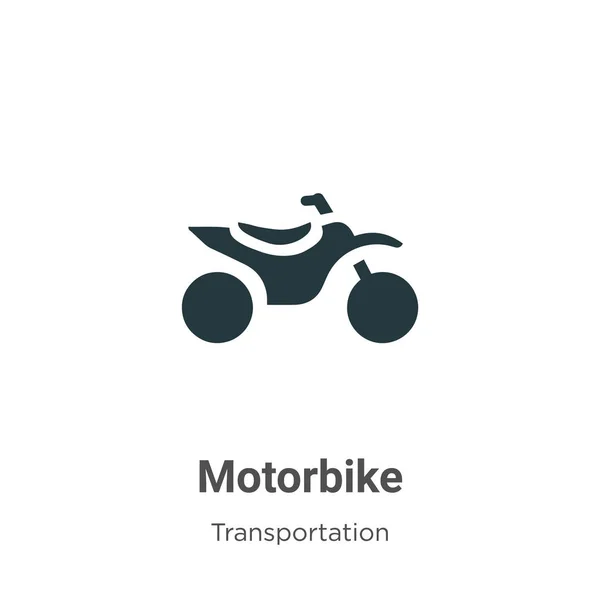 Icône Vectorielle Moto Sur Fond Blanc Symbole Icône Moto Vectoriel — Image vectorielle