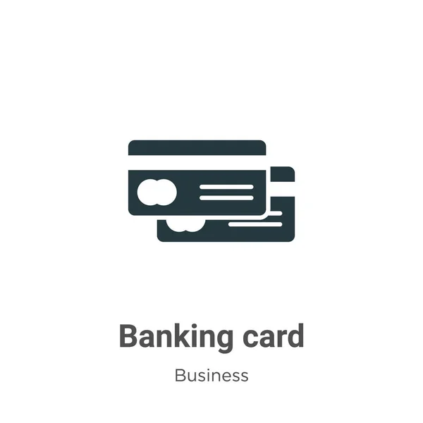 Icône vectorielle de carte bancaire sur fond blanc. Symbole de l'icône de la carte bancaire vectorielle plat de la collection moderne d'entreprise pour le concept mobile et la conception d'applications Web. — Image vectorielle