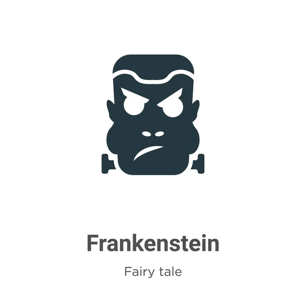 Icono Vectorial Frankenstein Sobre Fondo Blanco Signo Icono Volante Vectorial — Vector de stock