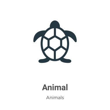 Beyaz arkaplanda hayvan vektör simgesi. Mobil konsept ve web uygulamaları tasarımı için modern hayvan koleksiyonundan düz vektör hayvan simgesi işareti.