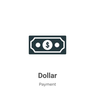 Beyaz arkaplanda dolar sembolü vektörü. Mobil konsept ve web uygulamaları tasarımı için modern ödeme koleksiyonundan düz vektör dolar simgesi işareti.
