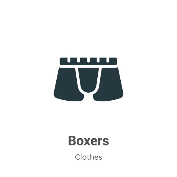 Icône Vectorielle Boxers Sur Fond Blanc Symbole Des Boxeurs Vectoriels — Image vectorielle