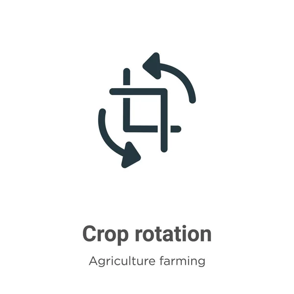 Crop Rotation Vector Icon White Background Flat Vector Crop Rotation — Stock Vector