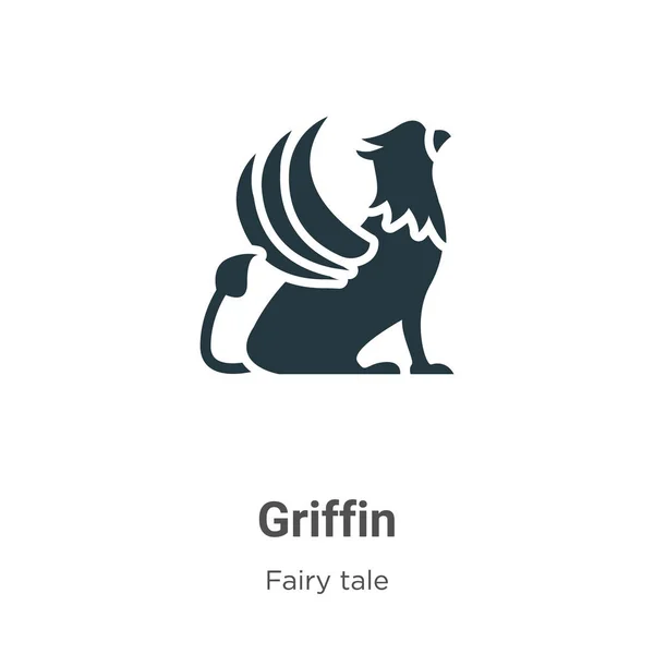 Icono Del Vector Griffin Fondo Blanco Signo Icono Griffin Vectorial — Archivo Imágenes Vectoriales