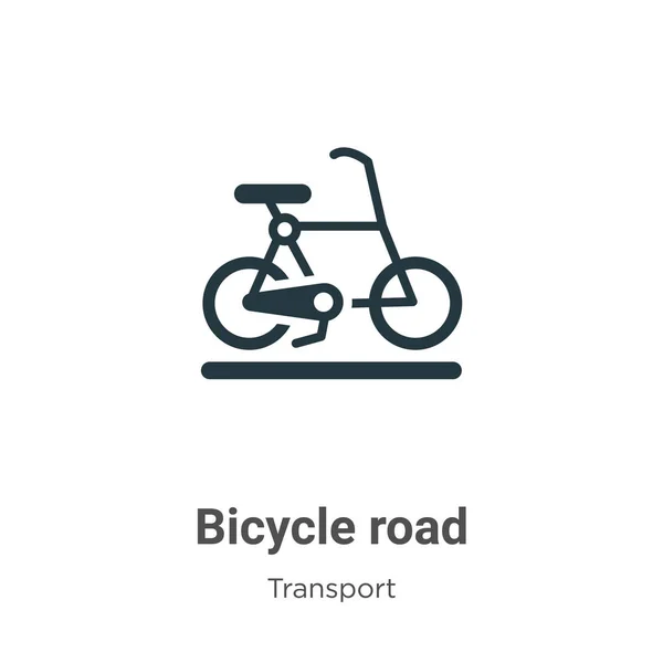 Vélos Route Glyphe Icône Vecteur Sur Fond Blanc Symbole Icône — Image vectorielle