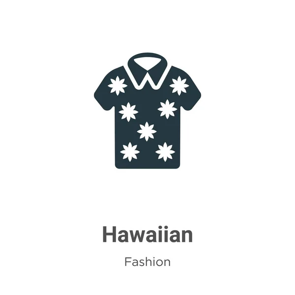 白い背景にハワイのベクトルアイコン モバイルコンセプトとWebアプリのデザインのための現代的なファッションコレクションからフラットベクトルのハワイアンアイコン記号サイン — ストックベクタ