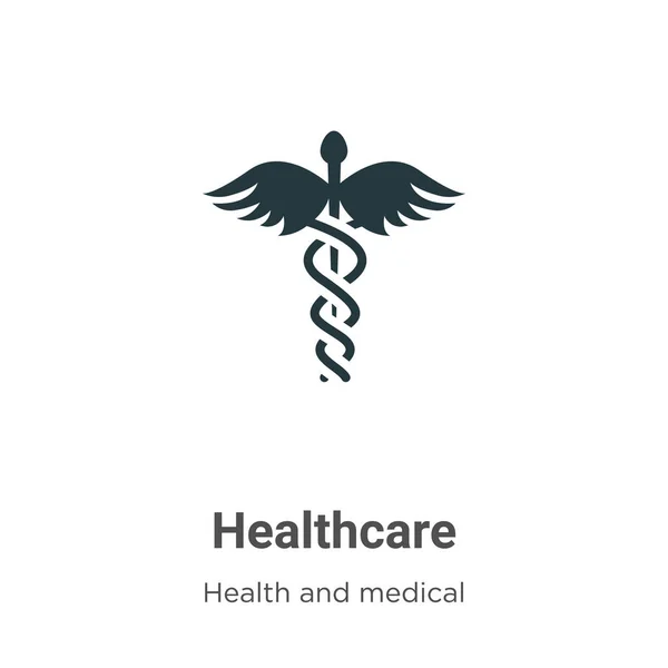 Healthcare Vector Icon White Background Flat Vector Healthcare Icon Symbol — Stock Vector