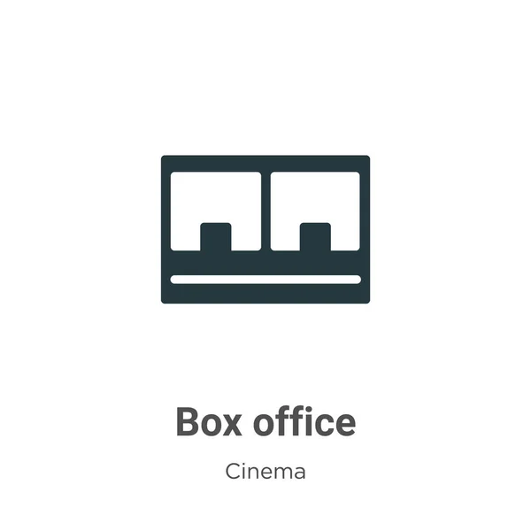 Box Office Vector Icon White Background Flat Vector Box Office — Stock Vector