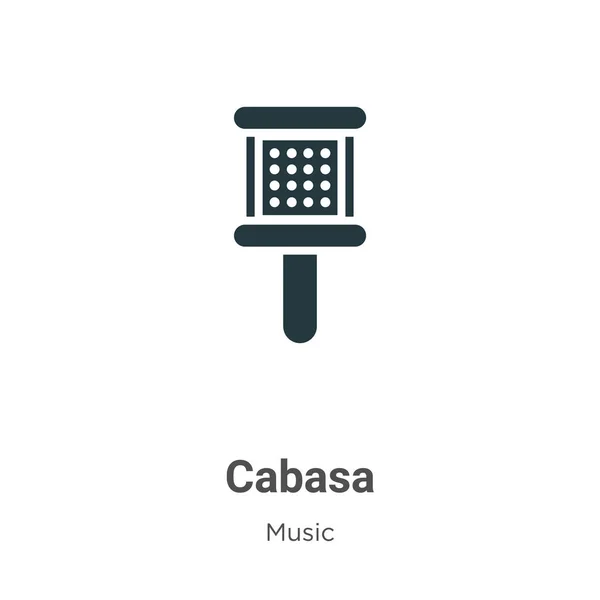 白地のカバサベクトルアイコン。モバイルコンセプトとWebアプリのデザインのための現代音楽コレクションからフラットベクトルのカバサアイコン記号記号. — ストックベクタ