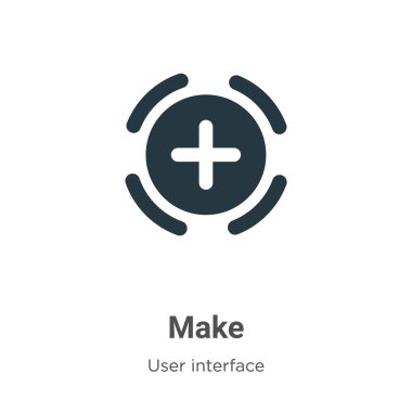 Beyaz arkaplanda vektör simgesi oluştur. Düz vektör, mobil konsept ve web uygulamaları tasarımı için modern kullanıcı arayüzü koleksiyonundan simge işareti yap.