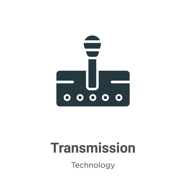 Glifo Transmisión Vector Icono Sobre Fondo Blanco Signo Símbolo Icono — Vector de stock