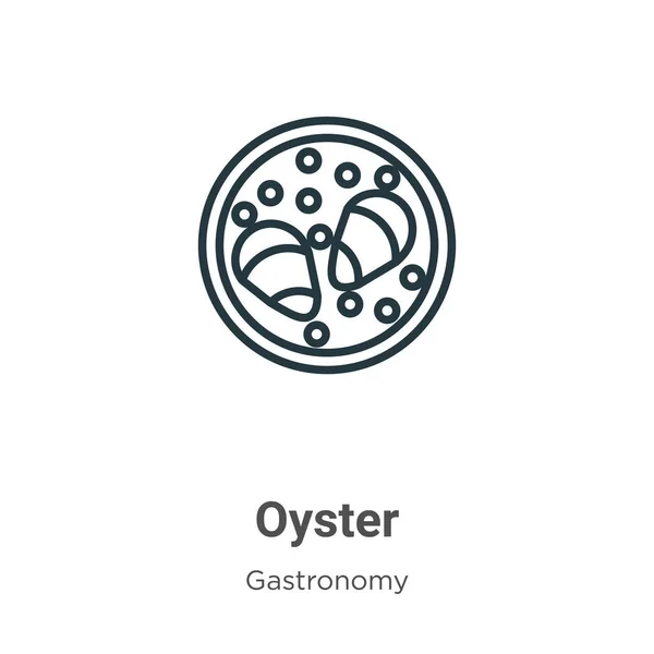 Oyster Outline Vector Icon Thin Line Black Oyster Icon Flat Royalty Free Stock Vectors