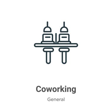 Taslak vektör simgesi eşzamanlı çalışıyor. Düzenlenebilir genel kavramdan ince çizgi siyah eşçalışma simgesi, düz vektör basit element illüstrasyonu beyaz arkaplanda izole edilmiş vuruş