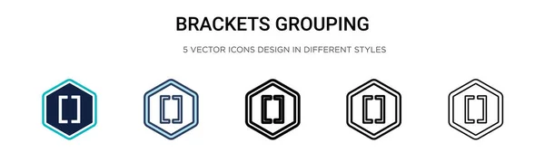 Brackets Grouping Symbol Iconストックベクター ロイヤリティフリーbrackets Grouping Symbol Iconイラスト Depositphotos