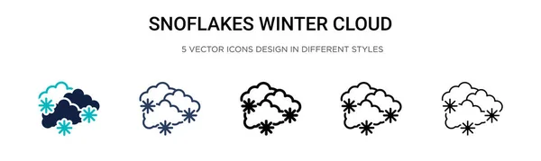 Snoflakes Winter Cloud Stock Vectors Royalty Free Snoflakes Winter Cloud Illustrations Depositphotos