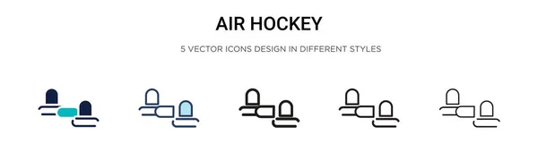 air hockey tabela ilustração vetorial lazer entretenimento