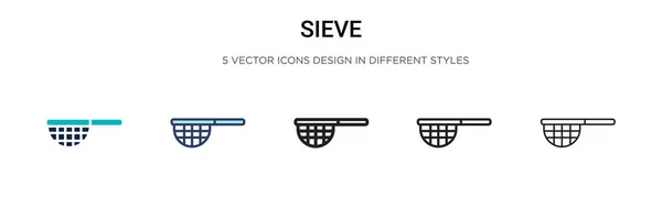 Reeve Icon Filled Thin Line Outline Stroke Style Векторная Иллюстрация — стоковый вектор
