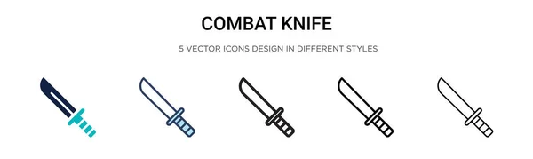 Rebat Knife Icon Filled Thin Line Outline Stroke Style Векторная — стоковый вектор