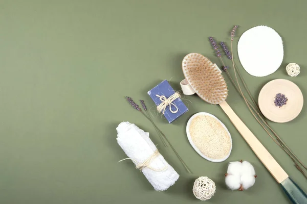 Objetos de baño naturales . — Foto de Stock