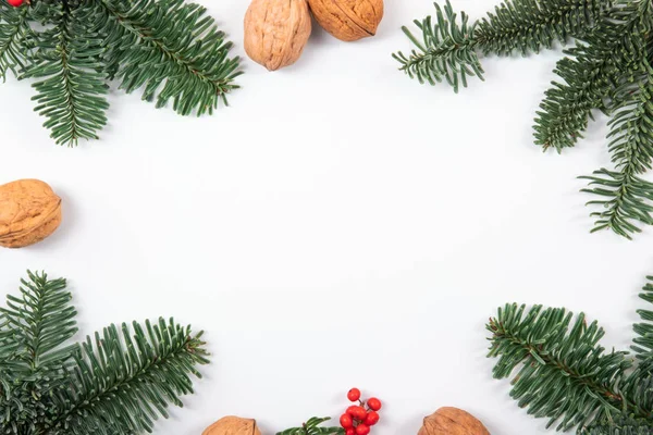 Natuurlijke en mooie kerst frame samenstelling. — Stockfoto