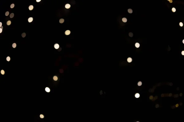 市内のお正月の木のぼっしょりゴールドライト. — ストック写真