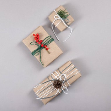 Hediyeler için sıfır atık ve doğal paketleme.