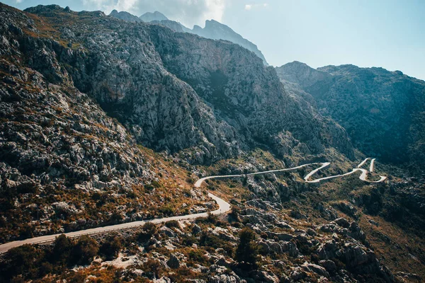 Sa Calobra Road à Maloorca, Espagne, Endroit favori pour tous les cyclistes — Photo