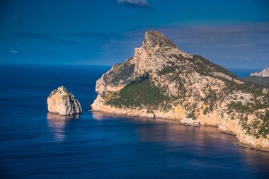 pollensa yüksek hava Deniz Manzaralı mallorca Balear Adaları'nda Formentor Cape'e