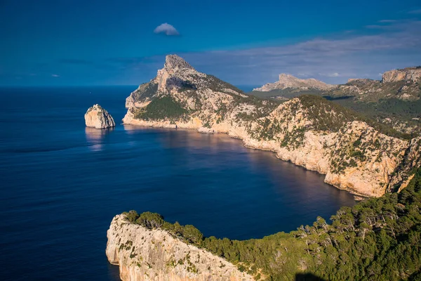 Formentor cape, Pollensa nagy légi tengerre Mallorca Baleár-szigetek — Stock Fotó