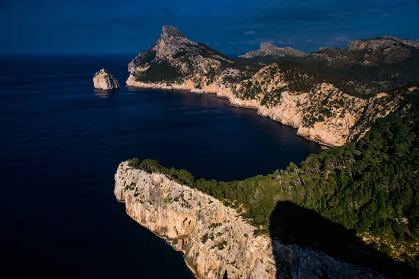 Formentor cape, Pollensa nagy légi tengerre Mallorca Baleár-szigetek — Stock Fotó